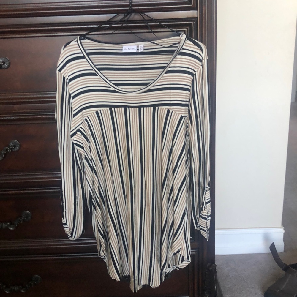 Stripes cotton blouse